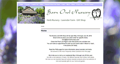 Desktop Screenshot of barnowlnursery.com