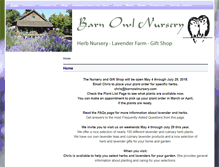 Tablet Screenshot of barnowlnursery.com